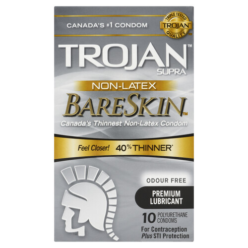 Trojan Supra Bareskin Condoms 10 Count