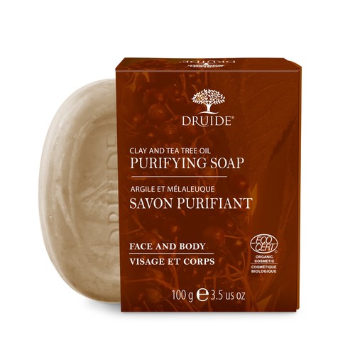 Druide Bar Soap Purifying Clay & Tea Tree Oil 100 g