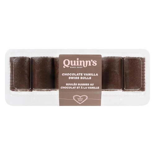 Quinn's Bake Shop Swiss Roll Chocolate Vanilla 6 pack 402 g