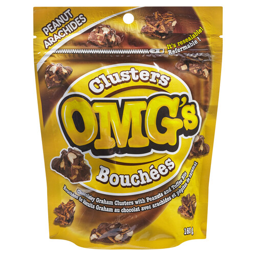 OMG's Chocolatey Graham Clusters With Peanuts & Toffee Bits 160 g