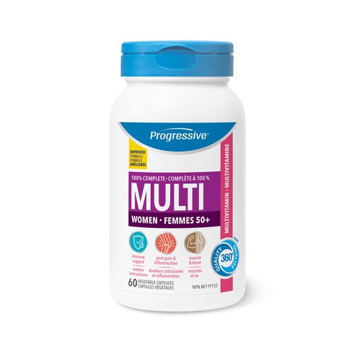 Progressive Multivitamin Women 50+ 60 Capsules