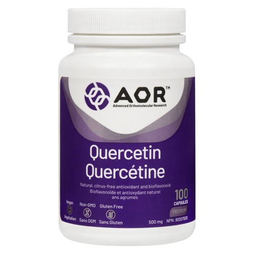 AOR Quercetin 500 mg Capsules 100 Count