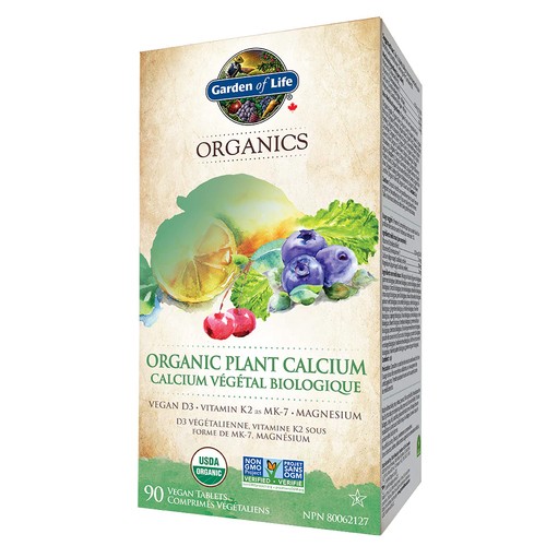 Garden Of Life Organics Plant Calcium Supplement Tablets 90 Count