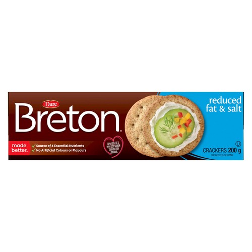 Dare Breton Crackers Reduced Fat & Salt 200 g