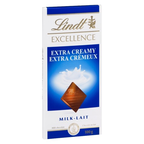 Lindt Excellence Milk Chocolate Bar Extra Creamy 100 g