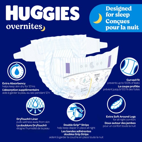 Huggies Overnites Diapers Size 6 42 Count