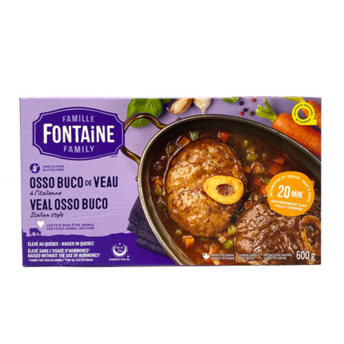 Fontaine Family Veal Osso Buco Italian Style 600 g (frozen)