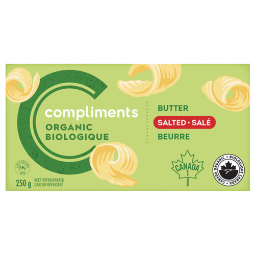 Compliments Organic Salted Butter 250 g