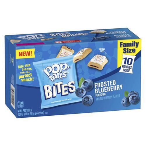 Kellogg's Pop Tart Bites Frosted Blueberry 10 Count 400 g