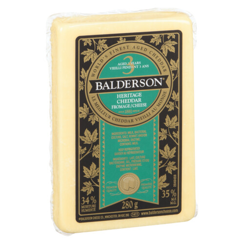 Balderson Cheese Heritage Cheddar Vieilli 280 g