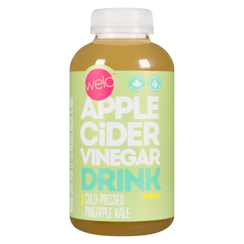 Welo Drink Apple Cider Vinegar With Cold Pressed Pineapple Kale 350 ml