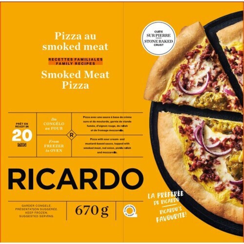 RICARDO Frozen Pizza Smoked Meat 670 g