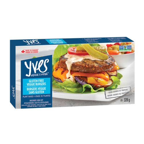 Yves Gluten-Free Frozen Veggie Burgers 328 g