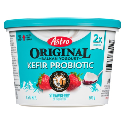 Astro Original Kefir Fruit on the Bottom Probiotic Yogurt Strawberry 500 g