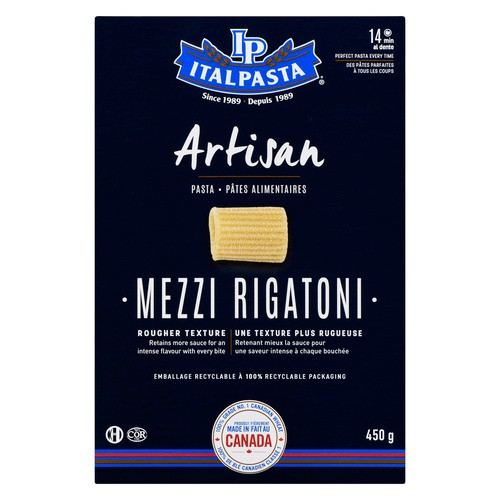 Italpasta Artisan Pasta Mezzi Rigatoni 450 g