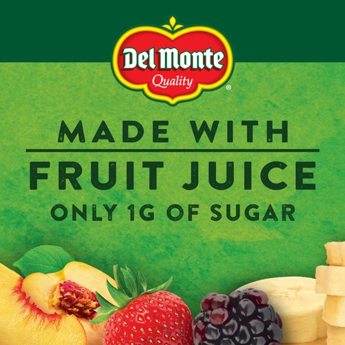 Del Monte Juice Bars Berry And Peach 10 x 50 ml