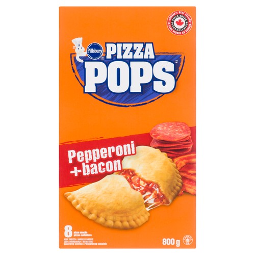 Pillsbury Frozen Pizza Pops Pepperoni & Bacon 800 g