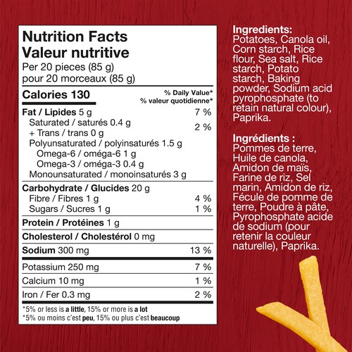 McCain Frozen Superfries Extra Crispy Fries Straight Cut 650 g