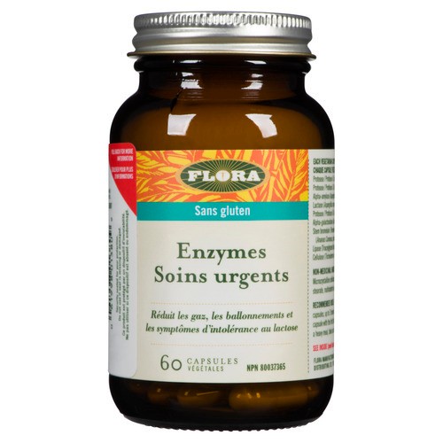 Flora Gluten-Free Digestive Urgent Care Enzymes 60 EA