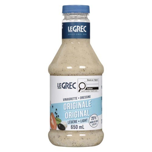 Le Grec Salad Dressing Original Light 650 ml