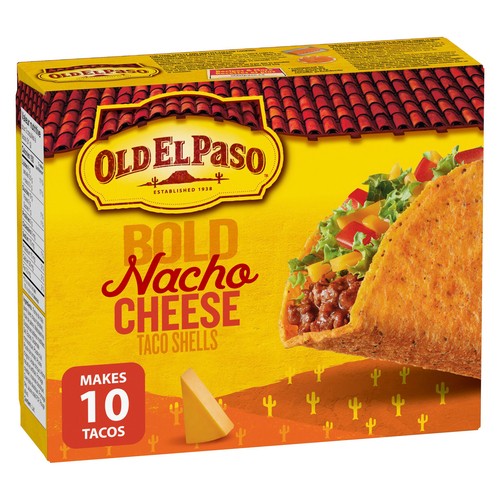 Old El Paso Hard Taco Shells Stand n' Stuff Cheesy Blasted 10 Pack 153 g