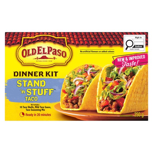 Old El Paso Taco Dinner Kit Stand 'n Stuff 250 g