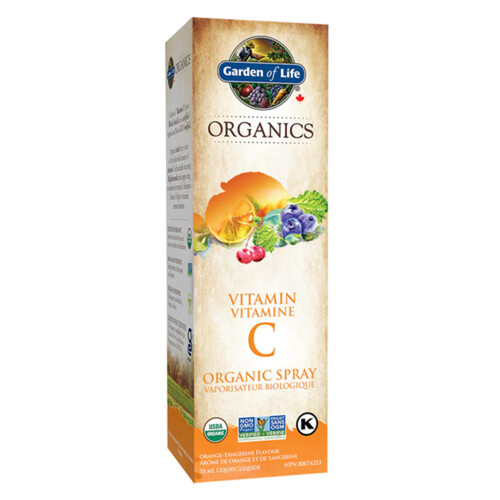 Garden Of Life Organics Vitamin C Spray Orange Tangerine 58 ml