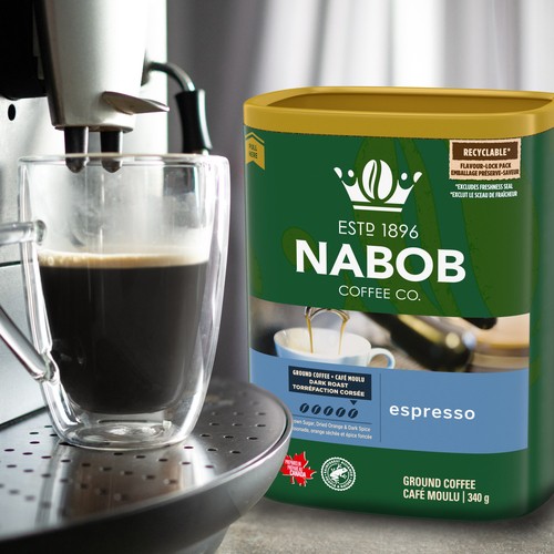 Nabob Ground Coffee Espresso Dark Roast 340 g
