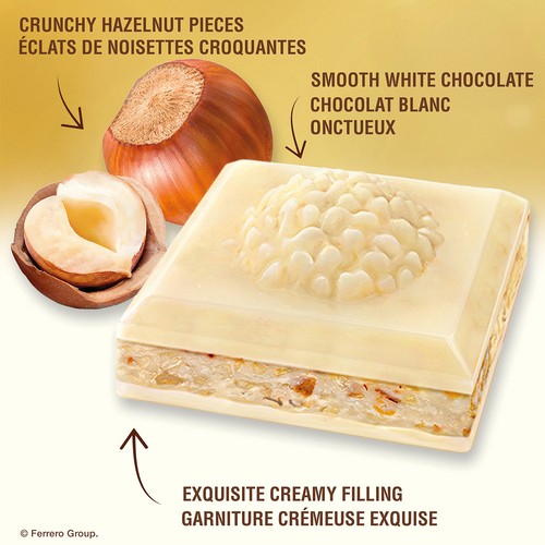 Ferrero Canada Tablet Bar White Chocolate Hazelnut 90 g