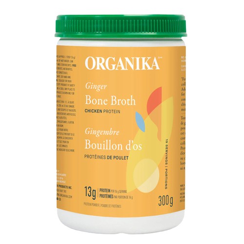 Organika Protein Powder Bone Broth Ginger 300 g