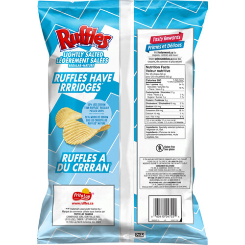 Ruffles Potato Chips Regular Lightly Salted 200 g