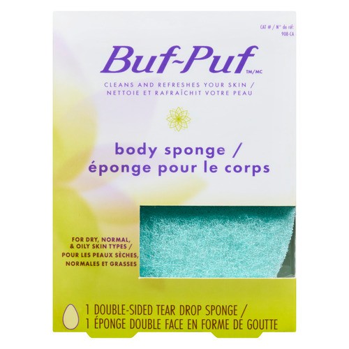 Buf-Puf Body Sponge Double-Sided Tear Drop 1 Pack