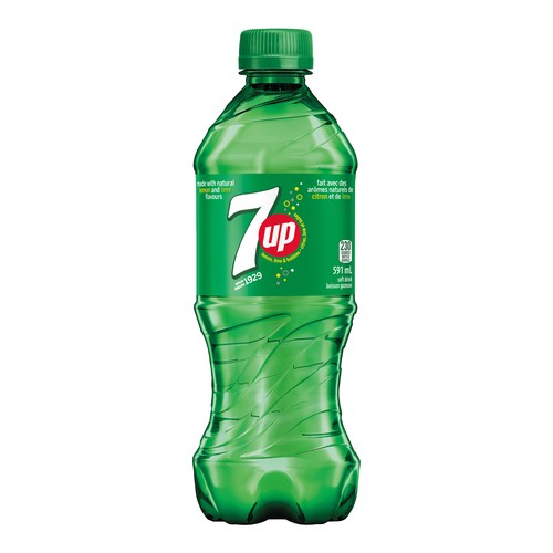 7UP Soft Drink Regular 591 ml (bottle)