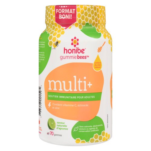 Honibe Adult Immune Boost Supplement Complete Honey Gummies 70 EA