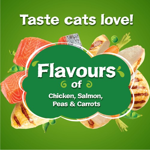 Friskies Dry Cat Food Chicken, Salmon, Peas & Carrots 1.42 kg