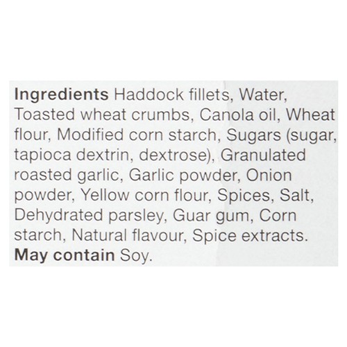 Janes Haddock Lightly Dusted Roasted Garlic & Herb 500 g