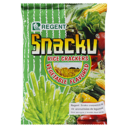 Regent Snaku Rice Crackers Vegetable Flavour 60 g