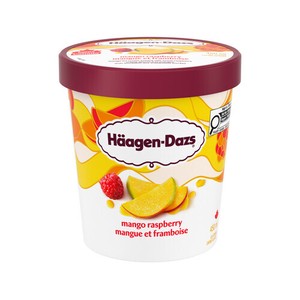 Haagen-Dazs Crème glacée à la mangue et framboise 450 ml
