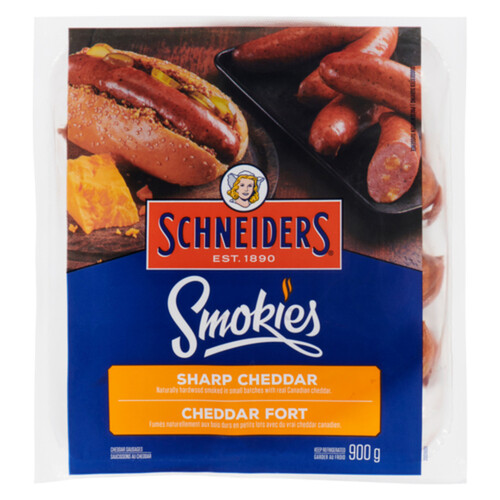 Schneiders Smokies Smoked Sausage Sharp Cheddar 900 g