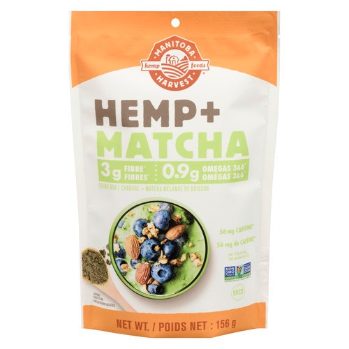 Manitoba Harvest Hemp + Matcha Drink Mix Powder 156 g