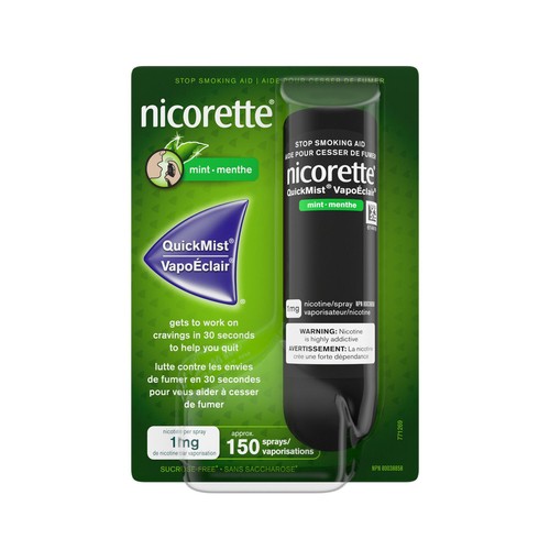 Nicorette Nicotine QuickMist Spray Mint 1 mg 150 Sprays