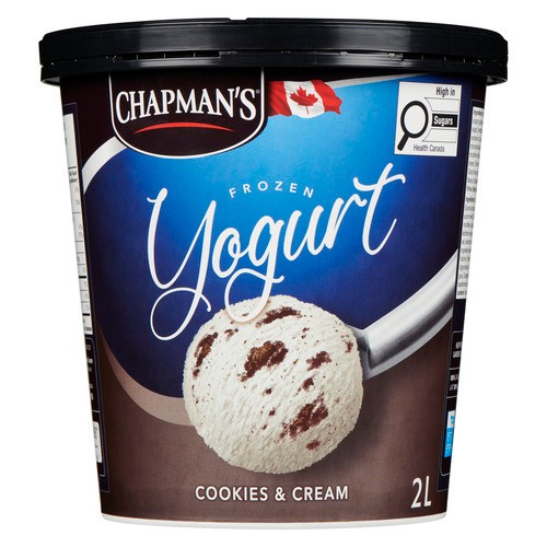 Chapman's Frozen Yogurt Cookies & Cream 2 L