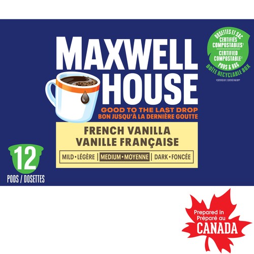 Maxwell House Coffee Pods French Vanilla 12 K-Cups 108 g