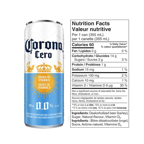 Corona Cero Non Alcoholic Beer 12 x 355 ml (cans)