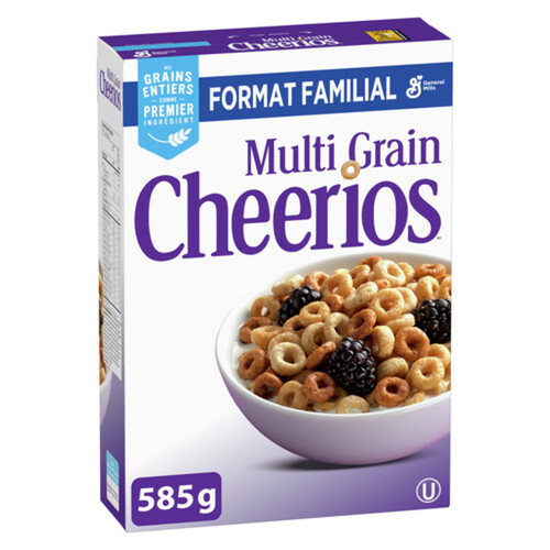 Cheerios Cereal Multi Grain Breakfast Whole Grains Family Size 585 g