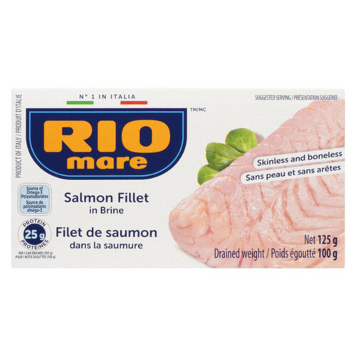 Rio Mare Salmon Fillet In Brine 125 g