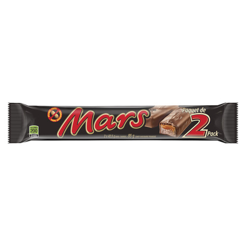 Mars Peanut Free Chocolate Candy Bar 2 Piece King Size Bars 85 g