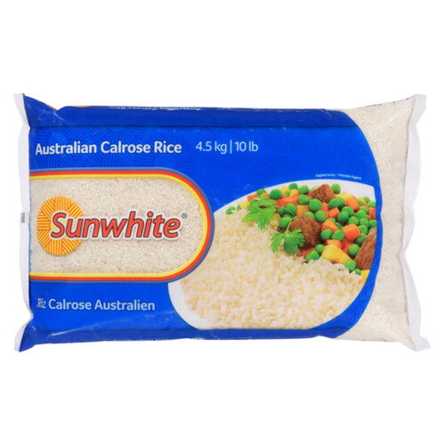 Sunwhite Australian Calrose Rice 4.5 kg