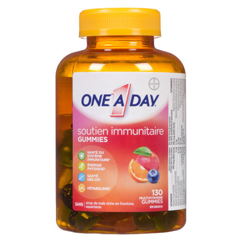 One A Day Immunity Support Essentials Fruity 130 Gummies 