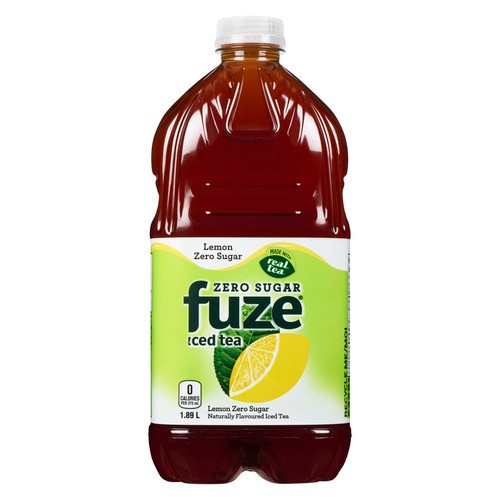 Fuze Zero Sugar Naturally Flavoured Iced Tea Lemon 1.89 L